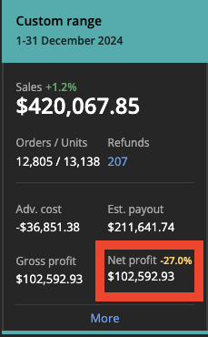 Case Study 1 before performance screenshot